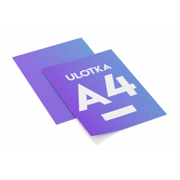 Ulotki A4 dwustronne 1000szt